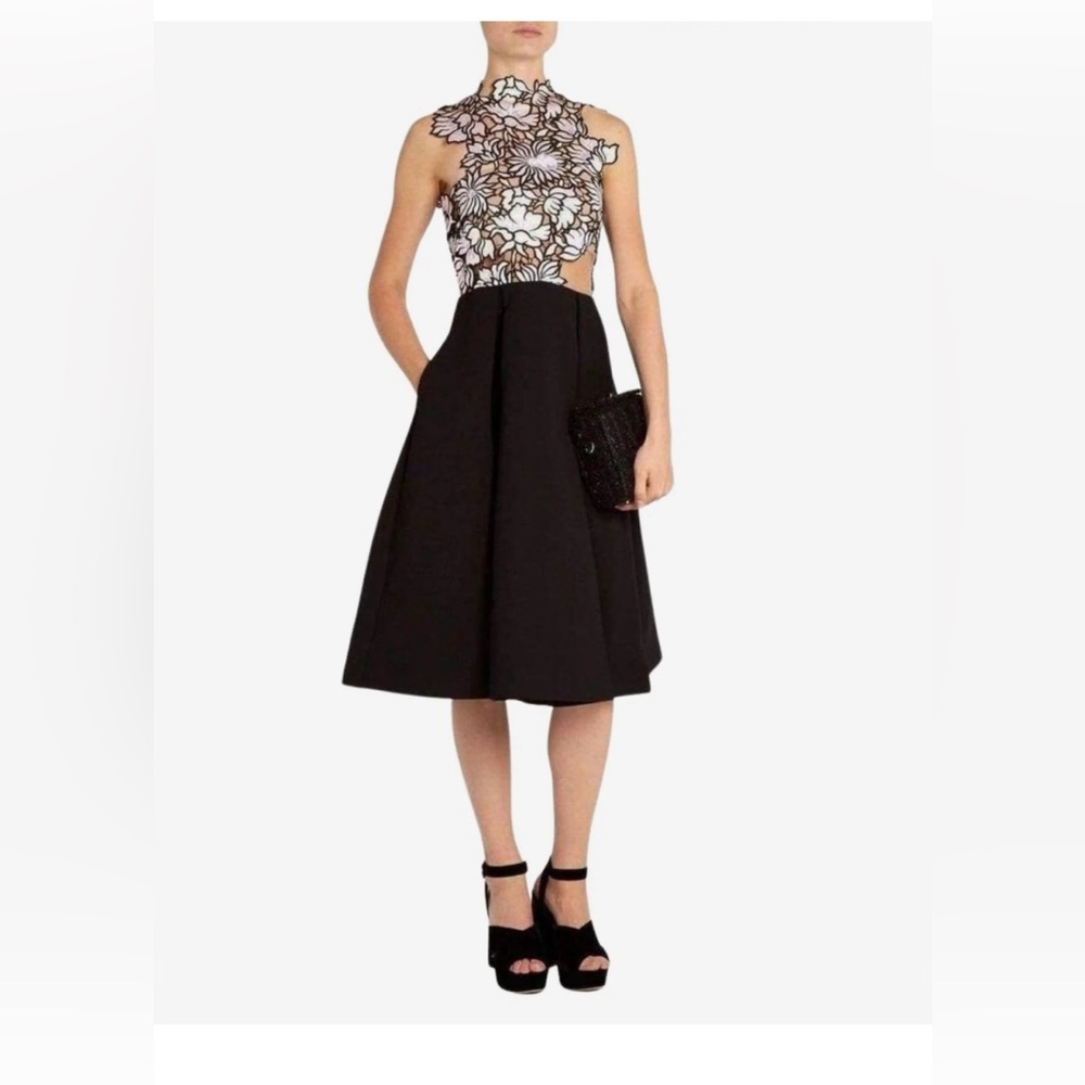 Self-Portrait Lilac Giupure Dress